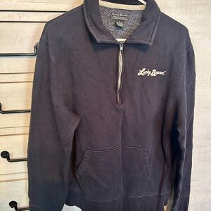 Lucky Brand Men's Dark Gray Zip-Up Sweater